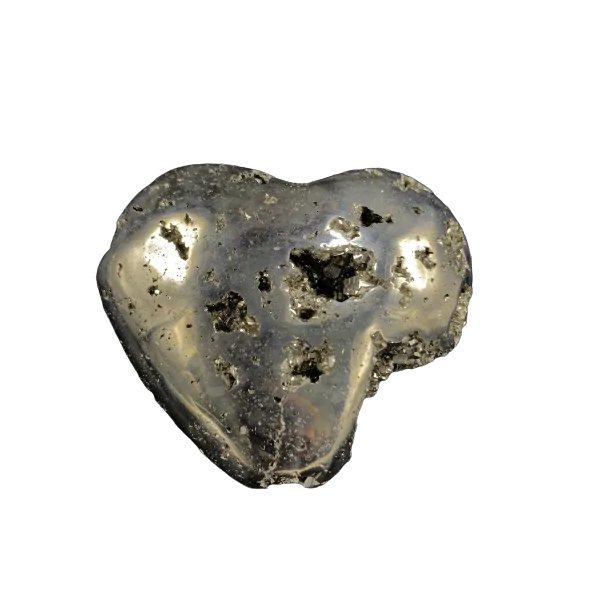 Coeur en Pyrite -2| Sphères, Oeufs, et Coeurs | Dans les yeux de Gaïa
