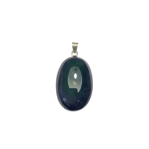 Pendentif Obsidienne Oeil Céleste Serti en Argent 925 -6| Pendentifs en Minéraux | Dans les yeux de Gaïa
