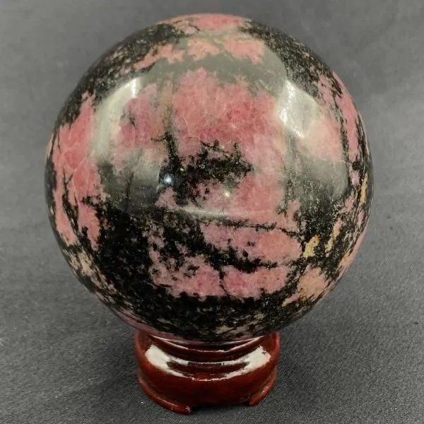 Sphère en Rhodonite -1 | Sphères, Oeufs, et Coeurs | Dans les yeux de Gaïa