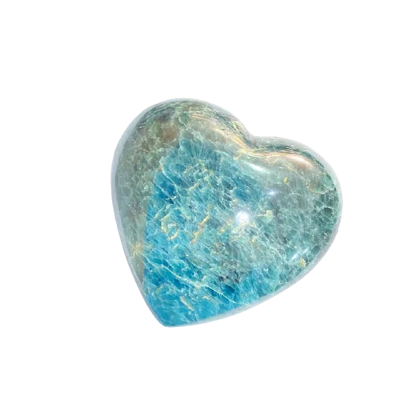 Coeur en Apatite -4| Sphères, Oeufs, et Coeurs | Dans les yeux de Gaïa