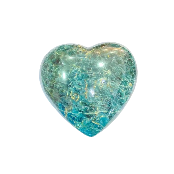 Coeur en Apatite -4| Sphères, Oeufs, et Coeurs | Dans les yeux de Gaïa