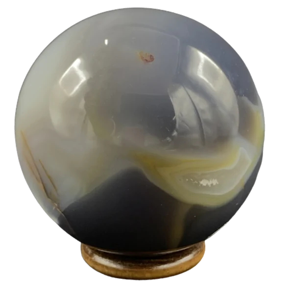 Sphère en Agate -2 | Sphères, Oeufs, et Coeurs | Dans les yeux de Gaïa