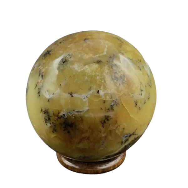 Sphère en Agate Dendritique | Sphères, Oeufs, et Coeurs | Dans les yeux de Gaïa