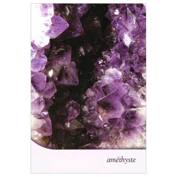 Carte "Améthyste" de l'oracle des cristaux de Toni Carmine Salerno | Dans les Yeux de Gaia