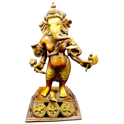 Statue de Ganesh en Bronze - Photo 1 | Dans les Yeux de Gaia
