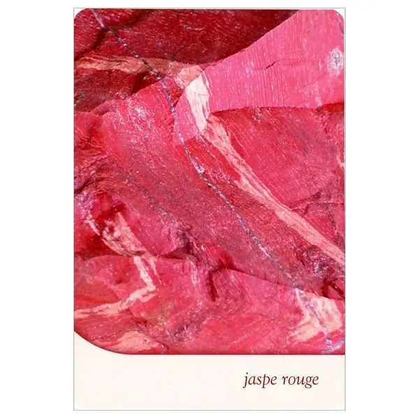 Carte "Jaspe rouge" de l'oracle des cristaux de Toni Carmine Salerno | Dans les Yeux de Gaia