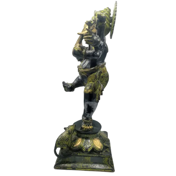Grande Statue de Ganesh en Bronze 10,8kg - Photo 4 | Dans les Yeux de Gaia