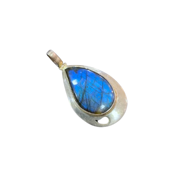 Pendentif Labradorite -1| Pendentifs en Minéraux | Dans les yeux de Gaïa