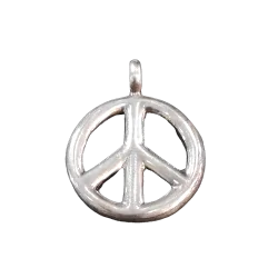 Pendentif Peace and Love en argent - Photo 1 | Dans les Yeux de Gaia