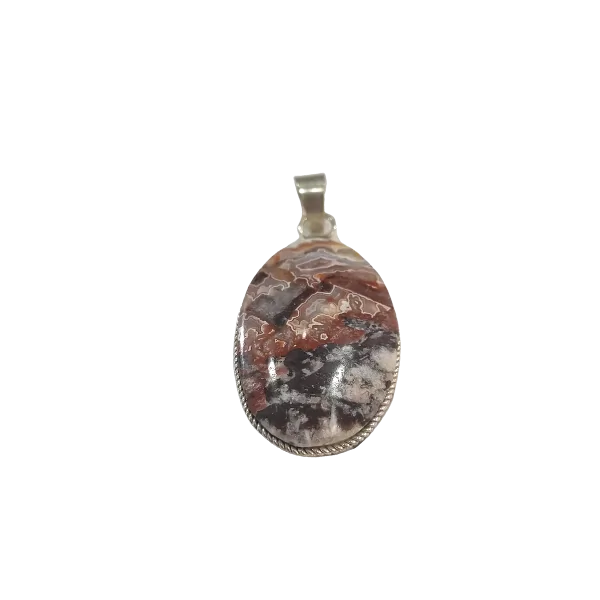 Pendentif en Agate -5 | Pendentifs en Minéraux | Dans les yeux de Gaïa