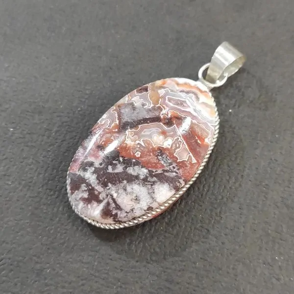 Pendentif en Agate -5 | Pendentifs en Minéraux | Dans les yeux de Gaïa