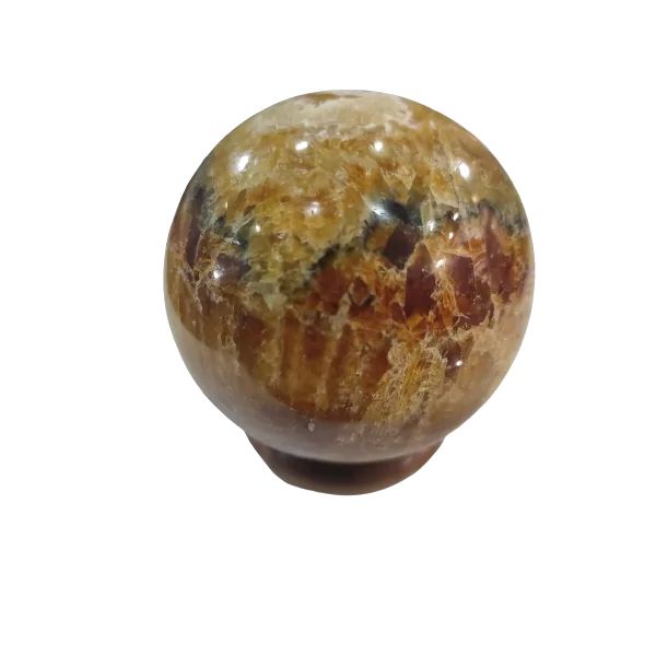 Sphère Jaspe Caramel -1| Sphères, Oeufs, et Coeurs | Dans les yeux de Gaïa