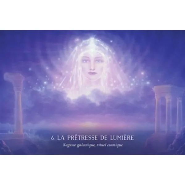 Carte "La prêtresse de lumière" de l'oracle des mondes invisibles de Lucy Cavendish | Dans les Yeux de Gaia