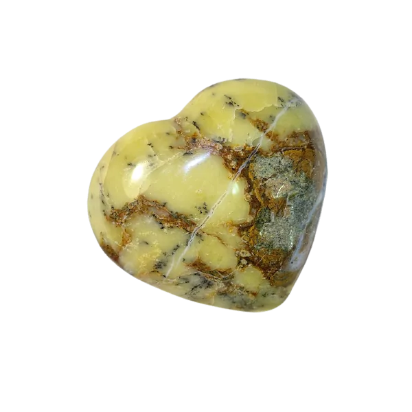 Coeur en Agate Dendritique -11| Sphères, Oeufs, et Coeurs | Dans les yeux de Gaïa