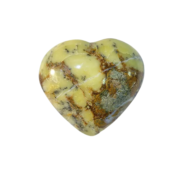 Coeur en Agate Dendritique -11| Sphères, Oeufs, et Coeurs | Dans les yeux de Gaïa