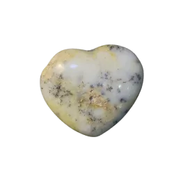 Coeur en Agate Dendritique -10| Sphères, Oeufs, et Coeurs | Dans les yeux de Gaïa