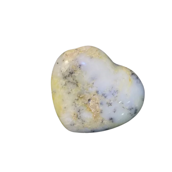 Coeur en Agate Dendritique -10| Sphères, Oeufs, et Coeurs | Dans les yeux de Gaïa