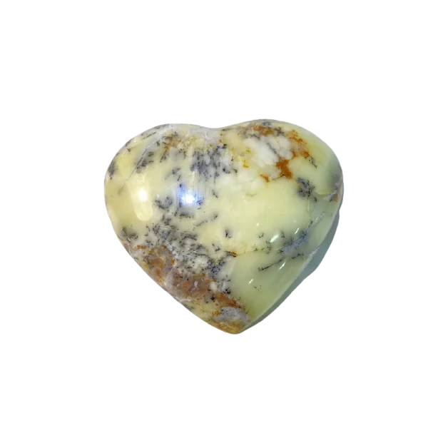 Coeur en Agate Dendritique -8| Sphères, Oeufs, et Coeurs | Dans les yeux de Gaïa