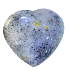 Coeur en Agate Dendritique -7| Sphères, Oeufs, et Coeurs | Dans les yeux de Gaïa