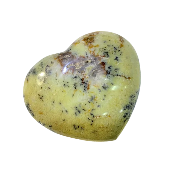 Coeur en Agate Dendritique -6| Sphères, Oeufs, et Coeurs | Dans les yeux de Gaïa