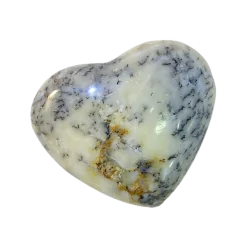 Coeur en Agate Dendritique -5 | Sphères, Oeufs, et Coeurs | Dans les yeux de Gaïa