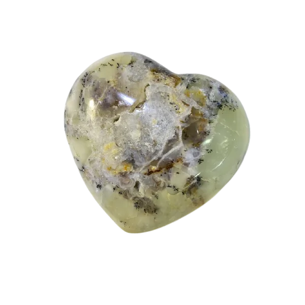 Coeur en Agate Dendritique -4| Sphères, Oeufs, et Coeurs | Dans les yeux de Gaïa