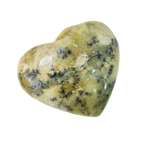 Coeur en Agate Dendritique -2| Sphères, Oeufs, et Coeurs | Dans les yeux de Gaïa