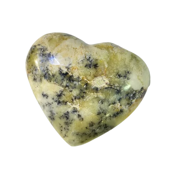 Coeur en Agate Dendritique -2| Sphères, Oeufs, et Coeurs | Dans les yeux de Gaïa
