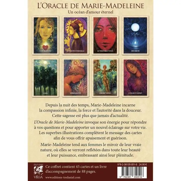 L'oracle de Marie-Madeleine de Toni Carmine Salerno, boite vue de dos | Dans les Yeux de Gaia