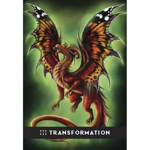 Carte "Transformation" de l'oracle la voie du dragon | Dans les Yeux de Gaia