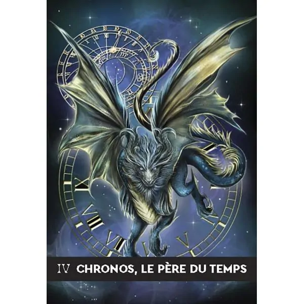Carte "Chronos, le père du temps" de l'oracle la voie du dragon | Dans les Yeux de Gaia