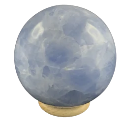 Sphère en Calcite Bleue -2| Sphères, Oeufs, et Coeurs | Dans les yeux de Gaïa