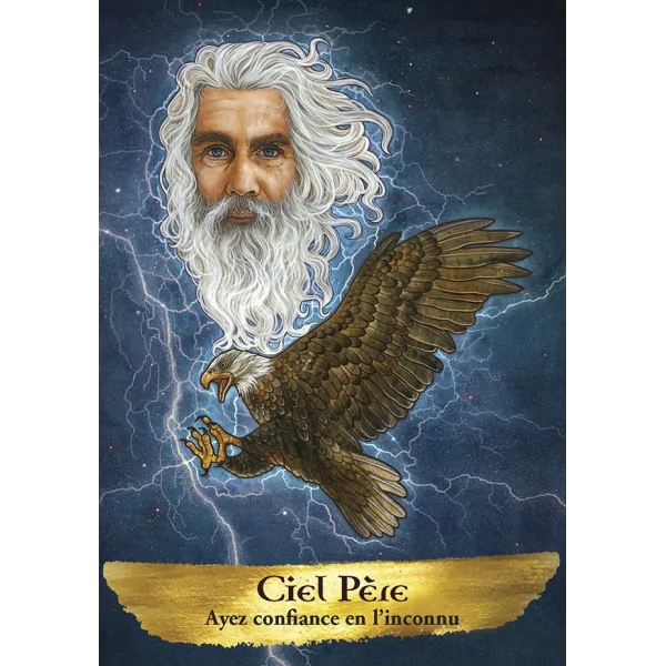 Carte "Ciel Père" de l'oracle des esprits protecteurs - Guides, Guerriers, Anges et Chamans de Kyle Gray | Dans les Yeux de Gaia