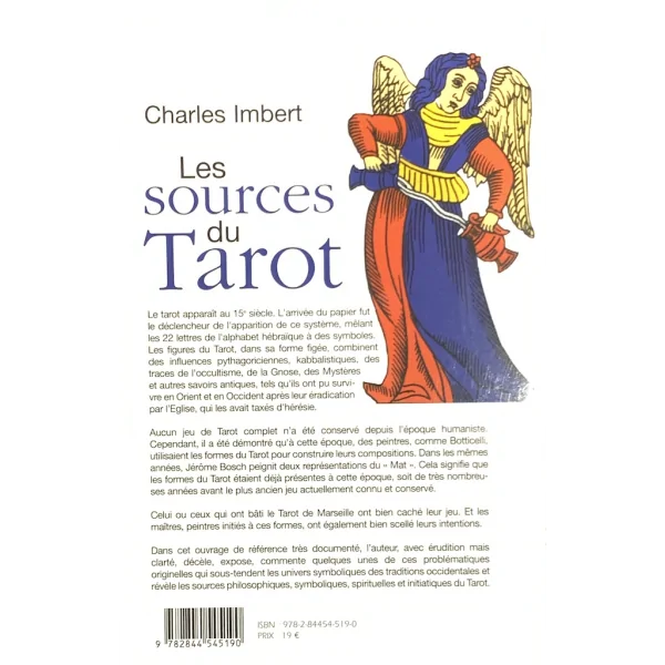 Les sources du tarot dans l'art occidental, royal et sacré - photo 4è de couverture | Dans les Yeux de Gaïa