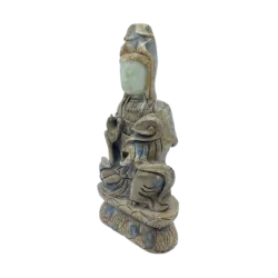 Statue de Kuan Yin en Jade...
