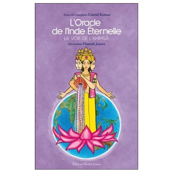 Oracle de l'Inde Eternelle - La voie de l'Ahimsa - Couverture - Coffret livre + cartes | Dans les Yeux de Gaïa