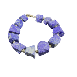 Bracelet en Lapis-Lazuli brut