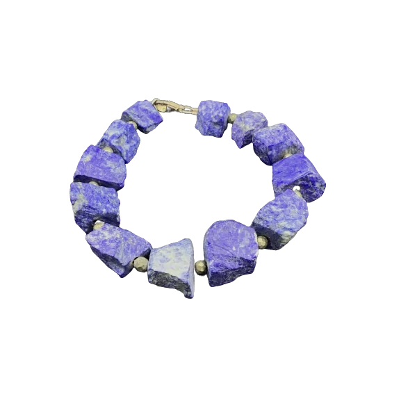 Bracelet en Lapis-Lazuli brut | Bracelets en Pierres | Dans les yeux de Gaïa