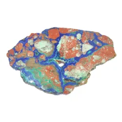Plaque d'Azurite-Malachite et Cuprite -2| Minéraux de collection | Dans les yeux de Gaïa