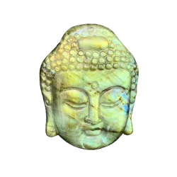 Tête de Bouddha en Labradorite | Sculptures, Statues, Figurines | Dans les yeux de Gaïa