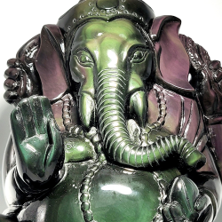 Statue Ganesh en Obsidienne...