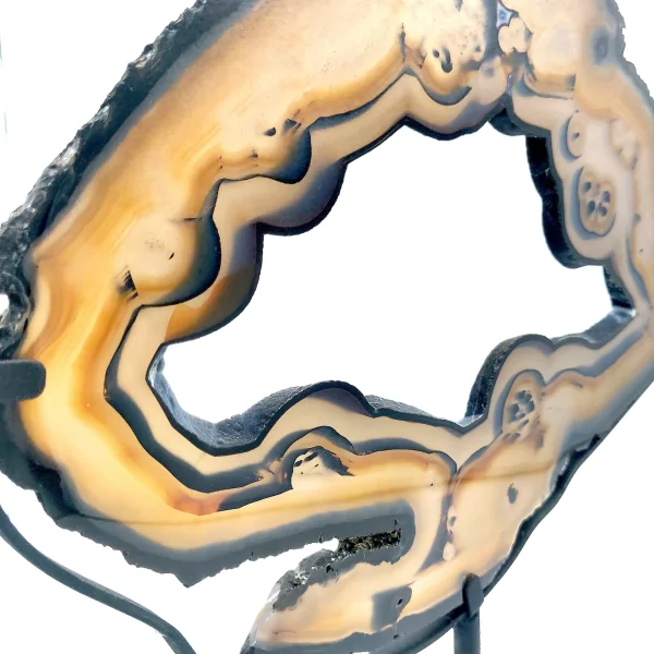 Grande tranche d'Agate naturelle -1| Minéraux de collection | Dans les yeux de Gaïa