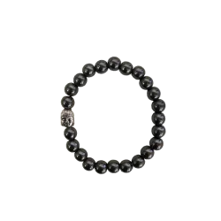 Bracelet Hématite Bouddha 8mm | Bracelets en Pierres | Dans les yeux de Gaïa