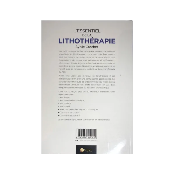 L'essentiel de la LITHOTHERAPIE | Livres sur les Minéraux | Dans les yeux de Gaïa