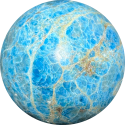 Sphère en Apatite bleue | Dans les Yeux de Gaïa