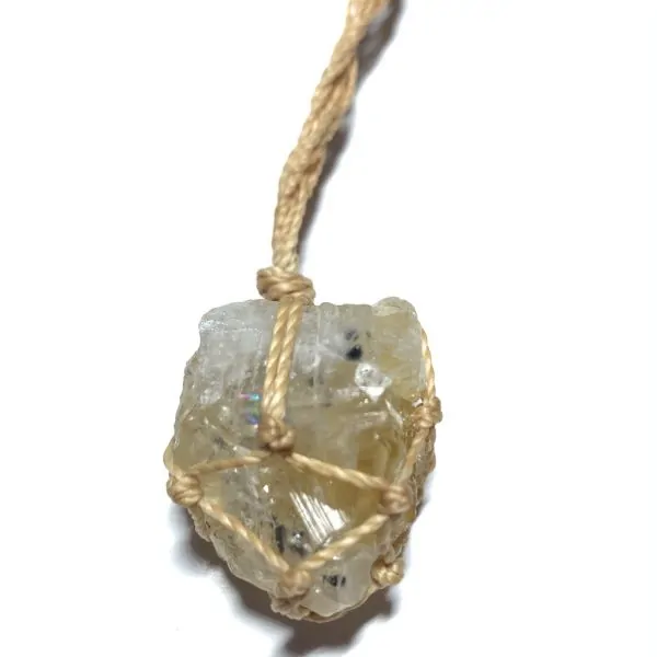 Collier en Citrine Brut - Lithothérapie |Dans les Yeux de Gaïa