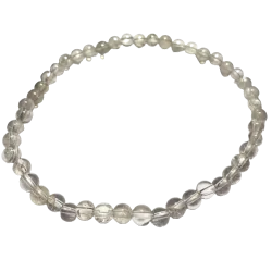 Bracelet Quartz fumé perles rondes 4mm | Bracelets en Pierres | Dans les yeux de Gaïa