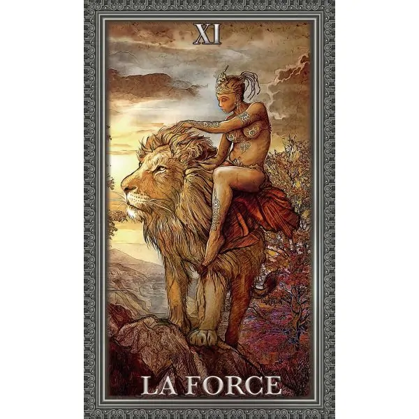 Cartes "La force" Encore Tarot | Dans les Yeux de Gaïa