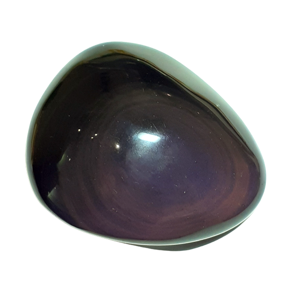 Obsidienne Oeil Céleste reflet violet l Dans les Yeux de Gaïa