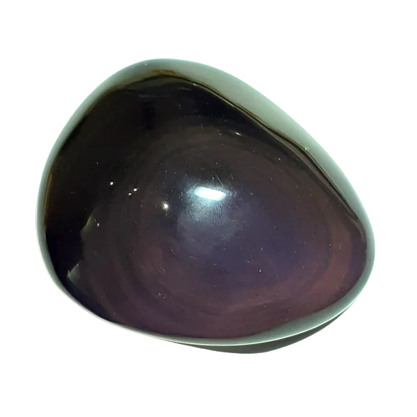 Obsidienne Oeil Céleste reflet violet l Dans les Yeux de Gaïa